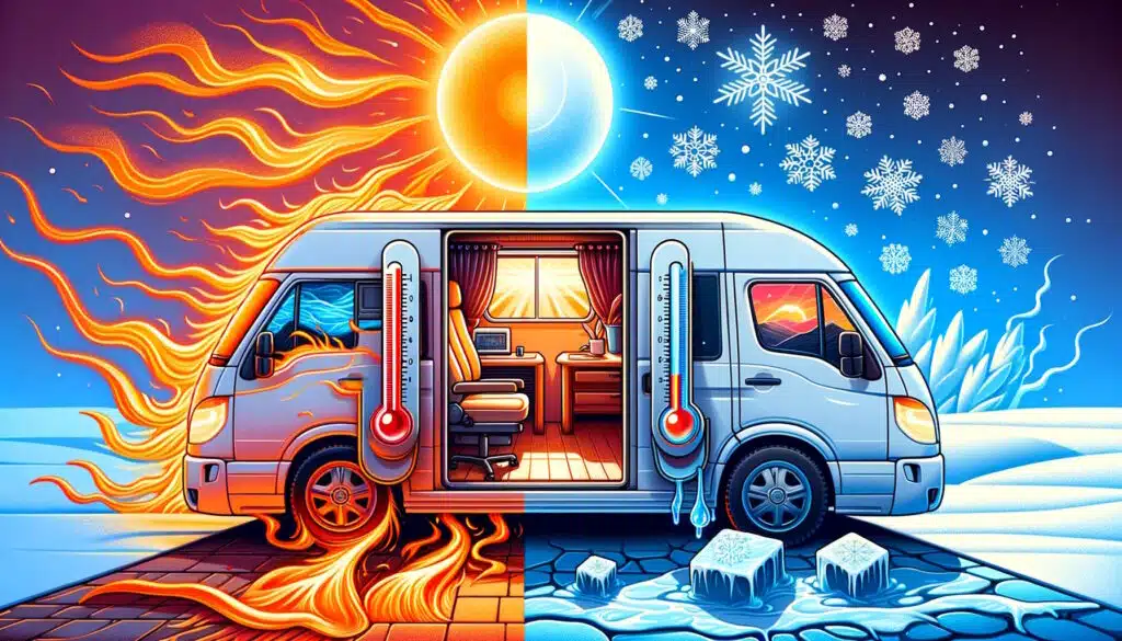 Isolation camping-car
