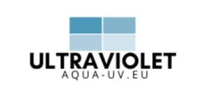 Logo Ultraviolet Aqua-UV.eu avec carreaux bleus