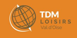 Logo TDM Loisirs Val d'Oise avec globe terrestre