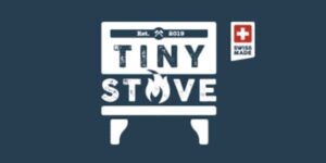 Logo Tiny Stove, fabriqué en Suisse, 2019