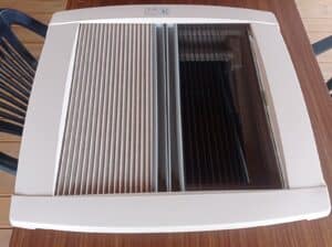 Climatiseur de plafond vue de dessus