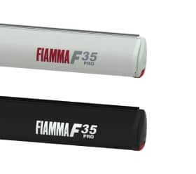 Auvents Fiamma F35 Pro blanc et noir isolés