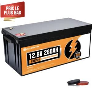 Batterie lithium fer phosphate ECO-WORTHY 12.8V 280Ah