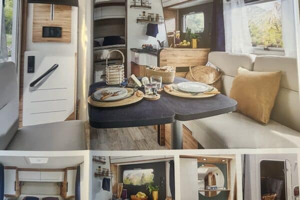 Intérieur moderne et confortable de camping-car