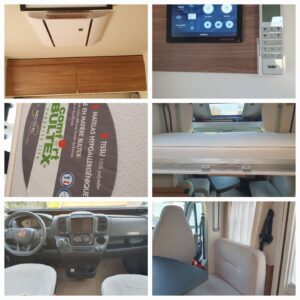 Intérieur de camping-car moderne avec divers équipements
