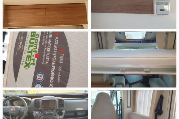 Intérieur de camping-car moderne avec divers équipements