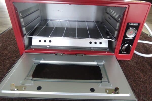 Forno elettrico portatile rosso