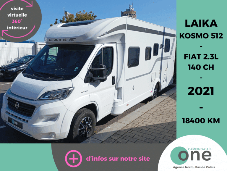 Camping-car Laika Kosmo 512, modèle 2021, 18400 km