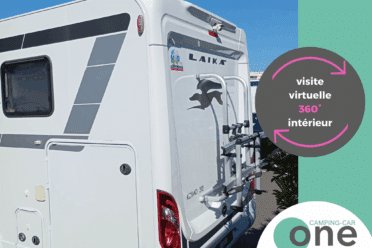 Caravane avec visite virtuelle 360 degré intérieure.