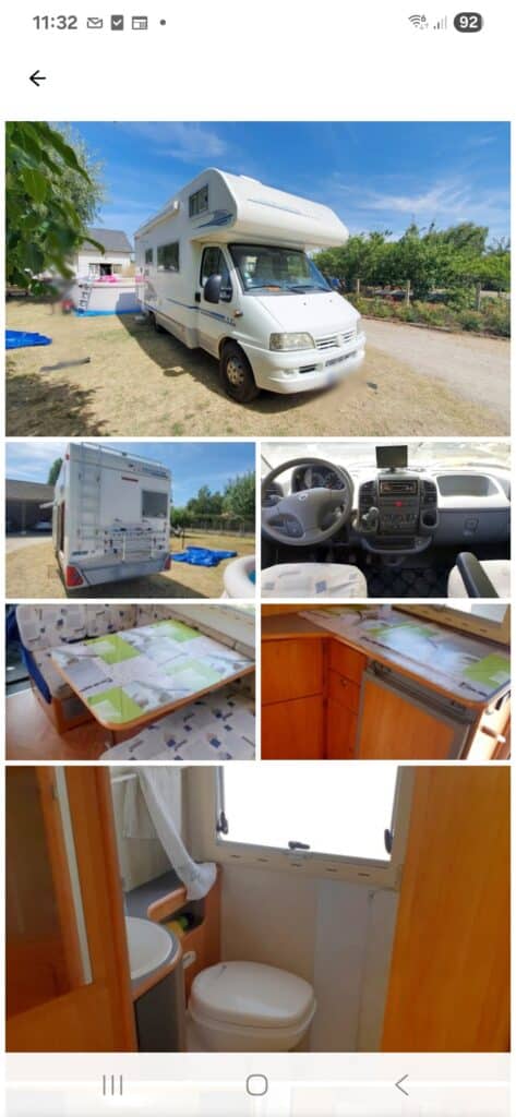 Camping-car capucine Adria Adriatik 670 Fiat