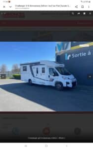 Camping-car profilé Challenger 318 anniversaire Fiat