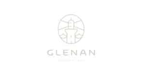 Logo GLENAN Concept Cars avec phare stylisé