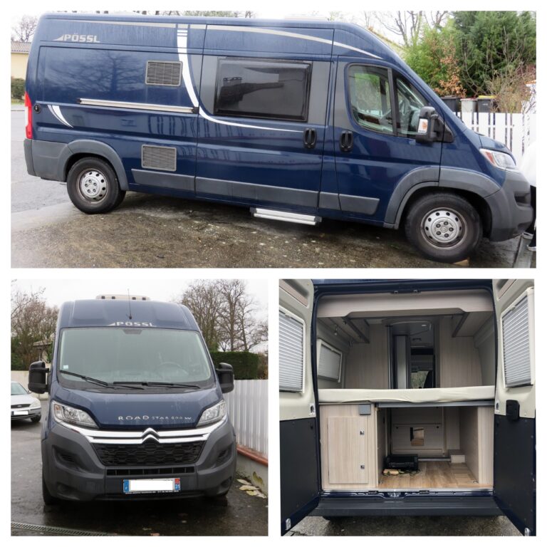 Fourgon aménagé Pössl Roadstar 600 W bleu
