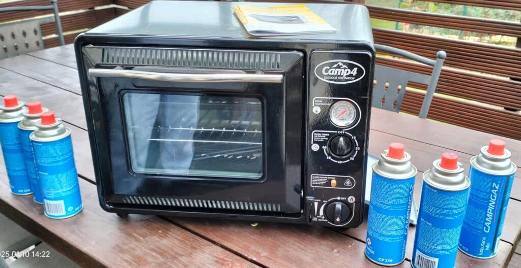 Four à gaz portable avec cartouches butane