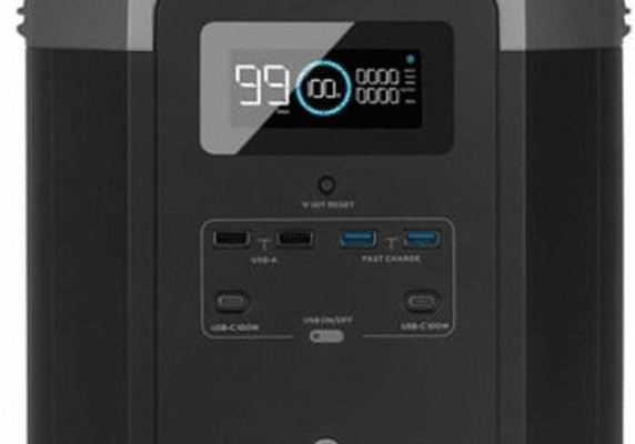Station d’énergie portable avec écran numérique