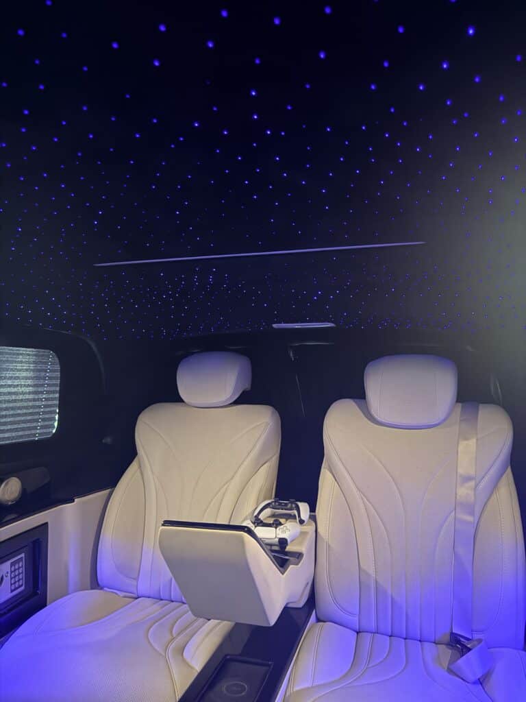 Intérieur voiture luxe plafond étoilé LED bleu