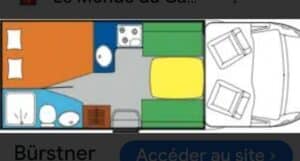 Camping-car profilé Bürstner Ducato Fiat