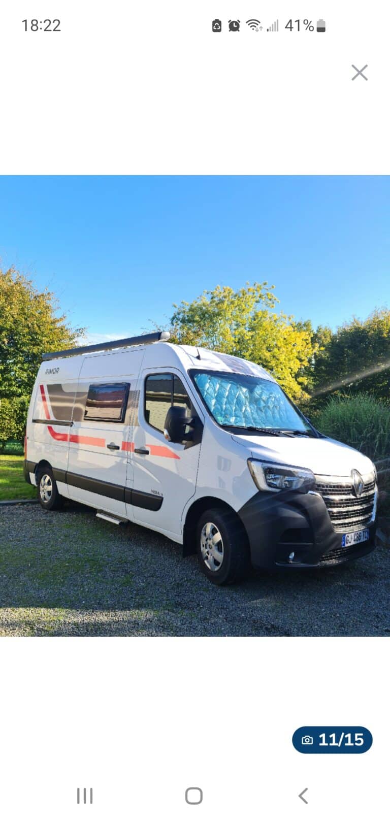 Fourgon aménagé Rimor 2,3 dci 145cv Renault