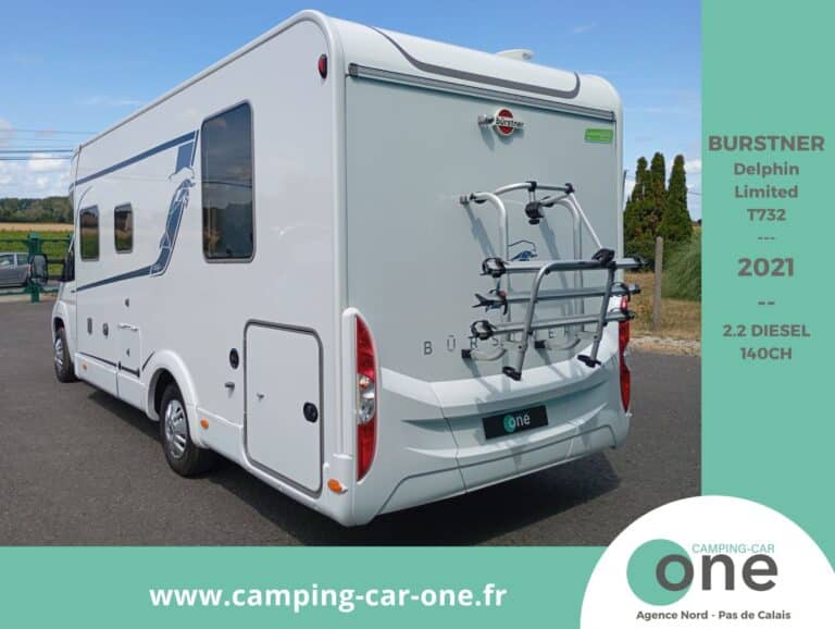 Camping-car Bürstner Delphin Limited T732, arrière.