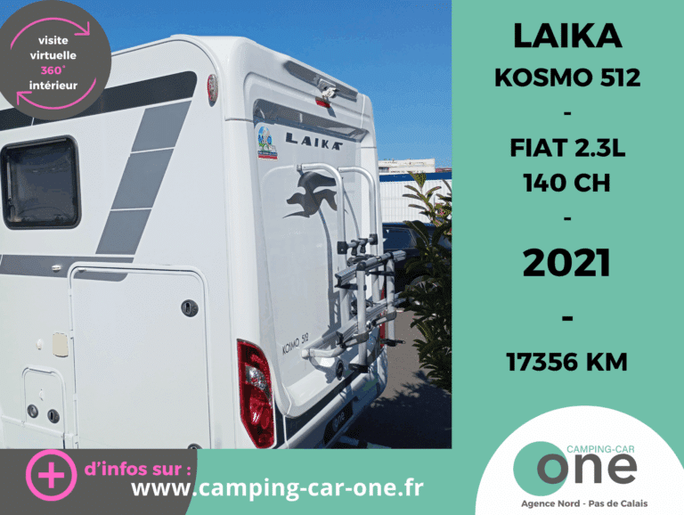 Camping-car Laika Kosmo 512, 2021, 17356 km.
