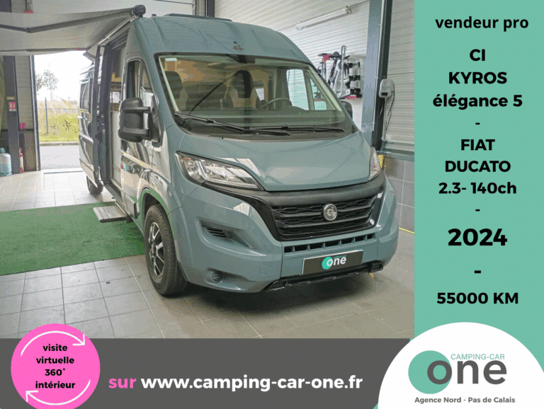 Camping-car CI Kyros 2024 en vente, 55000km.