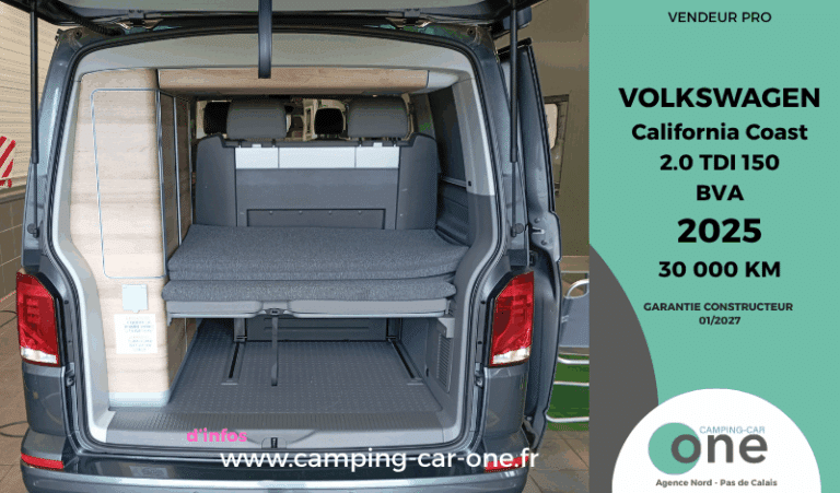 Intérieur Volkswagen California Coast, camping-car 2025