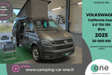 Camping-car VW California Coast 2025 à vendre.