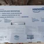 Emballage de bâche de toit Hindermann pour hiver.