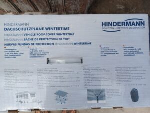 Emballage de bâche de toit Hindermann pour hiver.