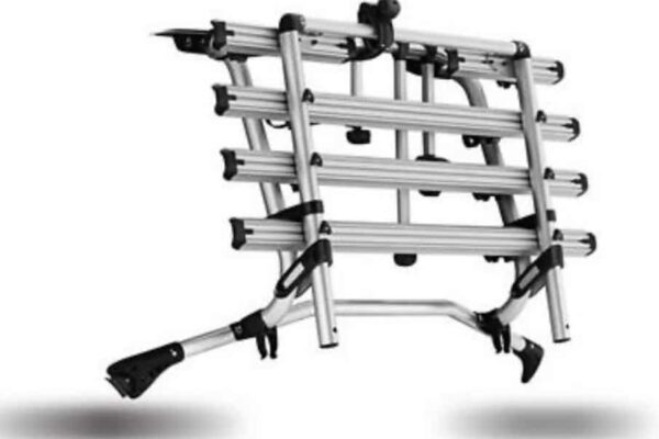 Fahrradträger aus faltbarem Aluminium.