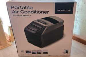 Climatiseur portable EcoFlow Wave 3 emballé.