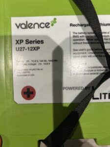 Batterie lithium Valence XP Series U27-12XP